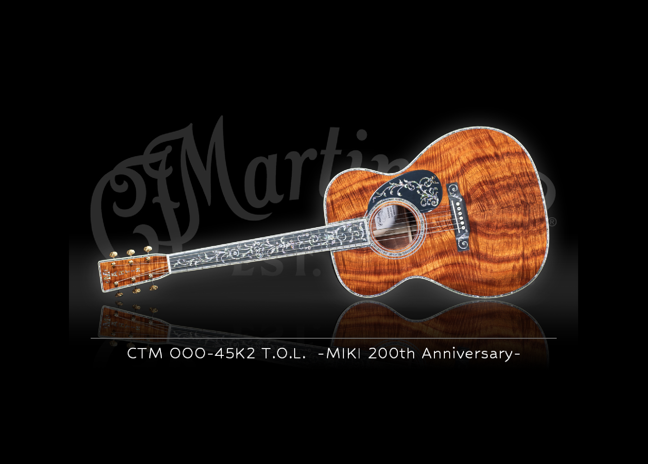三木楽器200周年を記念して製作されたMartinカスタムショップ製