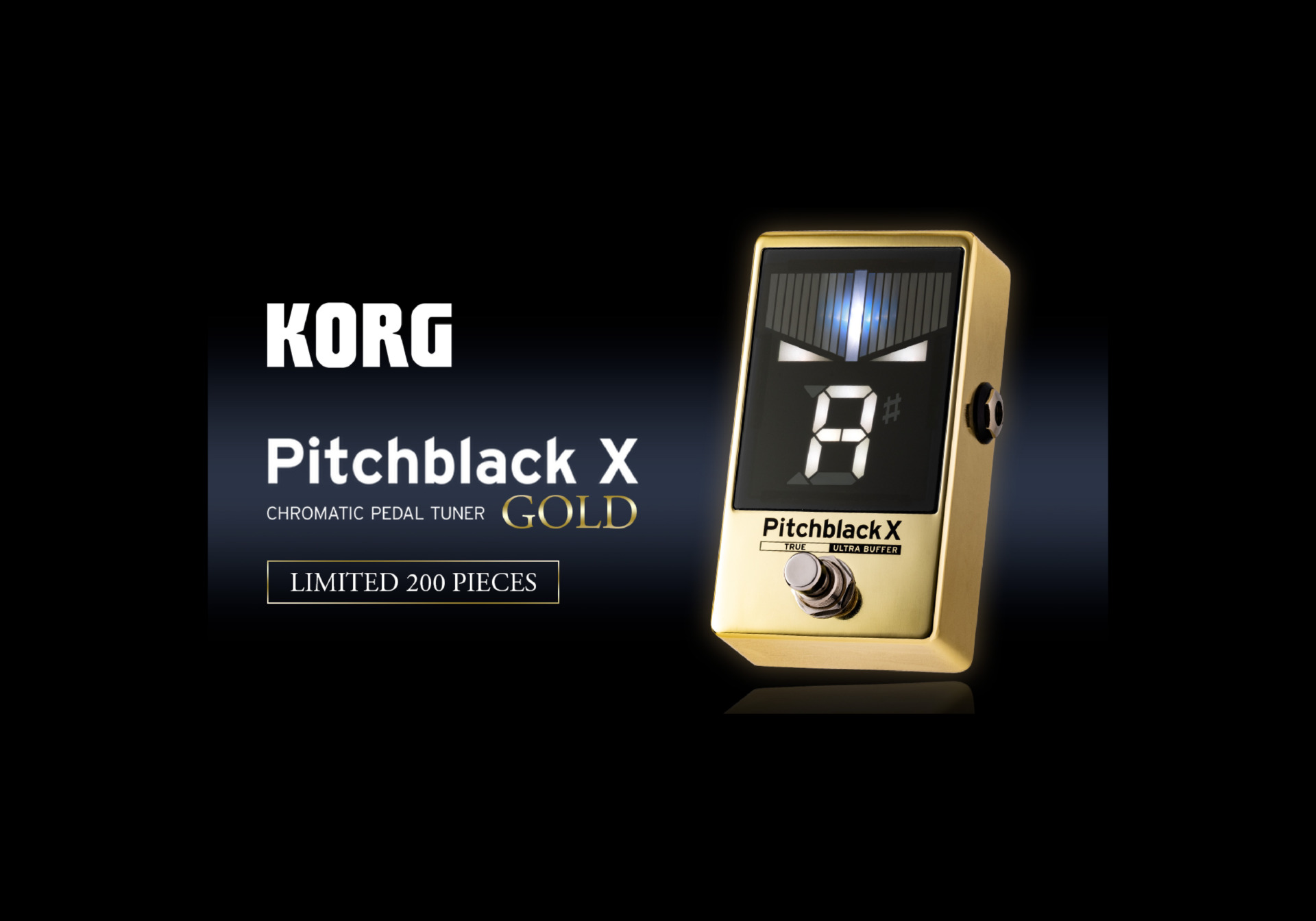 各種限定200台】定番ペダル・チューナー《Pitchblack X》《Pitchblack