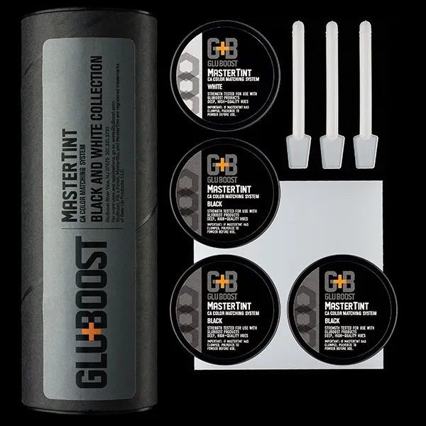 glu boost gluboost glu+boost グルーブースト Master Tint Black & White KIT タッチアップ スポット修正用 カラーパウダー ブラック ホワイト